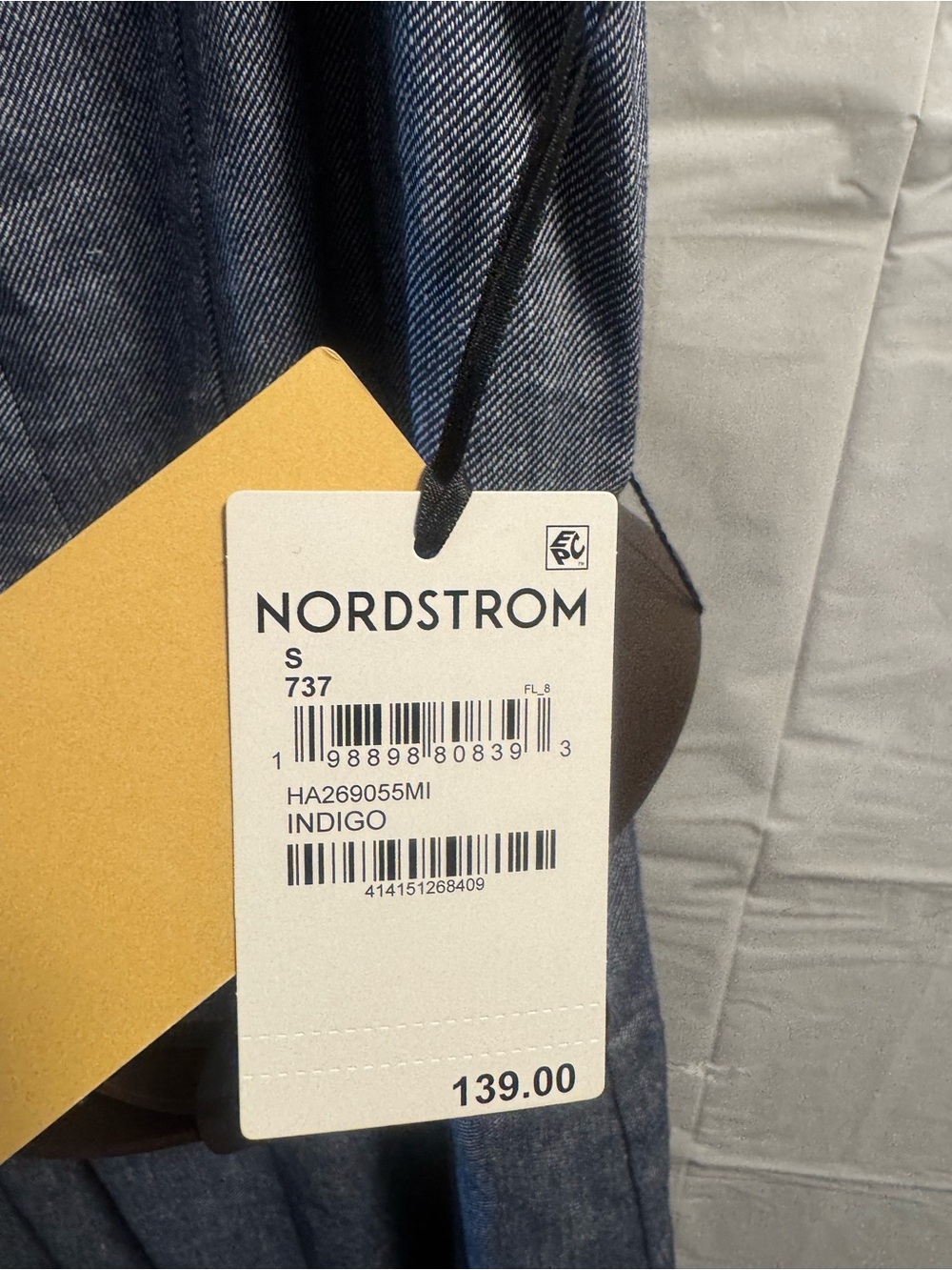 Halogen Blue Denim Dress with Branded Tag